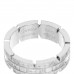 18K White Gold Diamond 6mm Tank Francaise Ring 52 6