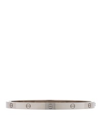 18K White Gold Medium LOVE Bracelet 19