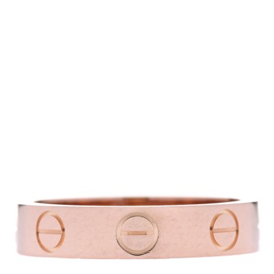 18K Pink Gold 3.5mm LOVE Wedding Band Ring 47 4