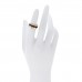 18K Pink Gold Diamond Ceramic LOVE Ring Set 50 5.25