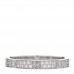 18K White Gold Diamond 2.6mm LOVE Paved Band Ring 50 5.25