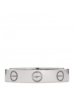 18K White Gold 3.5mm LOVE Wedding Band Ring 51 5.75