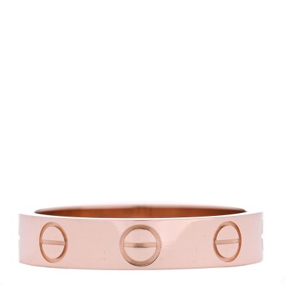 18K Pink Gold 3.5mm LOVE Wedding Band Ring 48 4.5