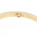 18K Yellow Gold 6 Diamond Small LOVE Bracelet 17