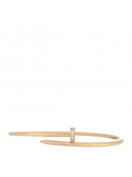 18K Pink Gold Diamond Small Juste Un Clou Bracelet 17