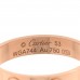 18K Pink Gold 3.5mm LOVE Wedding Band Ring 53 6.5