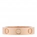 18k Pink Gold Diamond 4mm LOVE Ring 48 4.5