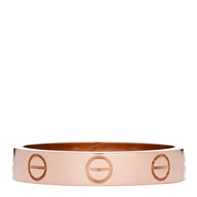 18K Pink Gold 3.5mm LOVE Wedding Band Ring 52 6