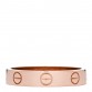 18K Pink Gold 3.5mm LOVE Wedding Band Ring 52 6