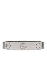 18K White Gold 3.5mm LOVE Wedding Band Ring 55 7.25