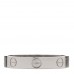 18K White Gold 3.5mm LOVE Wedding Band Ring 55 7.25