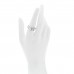 18K White Gold Diamond C De Cartier Ring 55 7.25