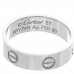 18K White Gold 5.5mm LOVE Ring 57 8