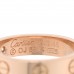 18k Pink Gold Diamond 4mm LOVE Ring 48 4.5