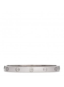 18K White Gold LOVE Bracelet 17