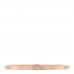 18K Pink Gold 6 Diamond Small LOVE Bracelet 16