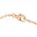 18K Pink Gold Diamond LOVE Half-Paved Chain Bracelet