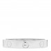18K White Gold 3.5mm LOVE Wedding Band Ring 58 8.25