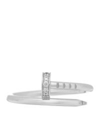 18K White Gold Diamond Small Juste Un Clou Ring 52 6