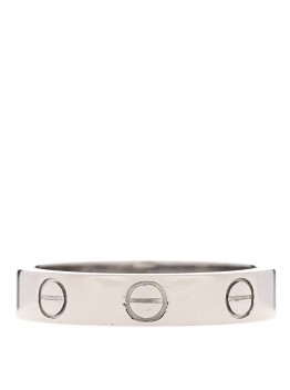 18K White Gold 3.5mm LOVE Wedding Band Ring 50 5.25