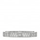 18K White Gold Diamond 2.6mm LOVE Paved Band Ring 50 5.25