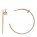 18K Pink Gold Diamond Juste Un Clou Hoop Earrings