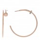 18K Pink Gold Diamond Juste Un Clou Hoop Earrings