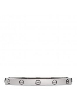 18K White Gold LOVE Bracelet 17