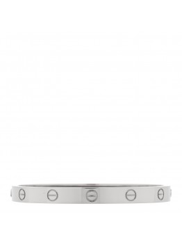 18K White Gold LOVE Bracelet 17