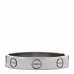 18K White Gold 3.5mm LOVE Wedding Band Ring 54 6.75