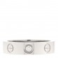 18K White Gold Diamond 4mm LOVE Wedding Band Ring 45 3.25
