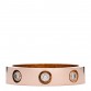 18K Pink Gold 8 Diamond 4mm LOVE Wedding Band Ring 48 4.5