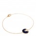 18K Yellow Gold Diamond Lapis Lazuli Amulette de Cartier Bracelet