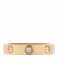 18K Yellow Gold Diamond 4mm LOVE Wedding Band Ring 55 7.25