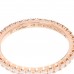 18K Pink Gold Diamond 2mm Etincelle de Cartier Wedding Band Ring 49 5
