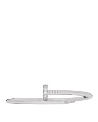 18K White Gold Diamond Juste Un Clou Bracelet 17