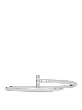 18K White Gold Diamond Juste Un Clou Bracelet 17