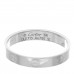 18K White Gold 3.5mm LOVE Wedding Band Ring 58 8.25