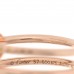18K Pink Gold Diamond Double Juste Un Clou Ring 57 8