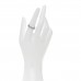 18K White Gold 3.5mm LOVE Wedding Band Ring 54 6.75