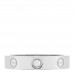 18K White Gold Diamond 4mm LOVE Wedding Band Ring 53 6.25