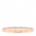 18K Pink White Gold 12 Diamond Double LOVE Bracelet 19