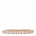 18K Pink Gold Diamond 2mm Etincelle de Cartier Wedding Band Ring 49 5