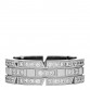 18K White Gold Diamond 6mm Tank Francaise Ring 52 6