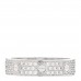 18K White Gold Diamond 5mm LOVE Paved Ring 56 7.75