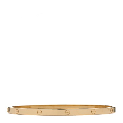 18K Yellow Gold Small LOVE Bracelet 19