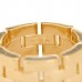 18K Yellow Gold Maillon Panthere 3 Rows Ring 48 4.5