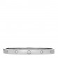18K White Gold 4 Diamond Love Bracelet 19