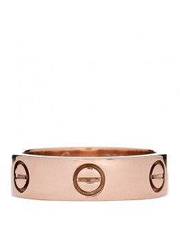 18K Pink Gold 5.5mm LOVE Ring 53 6.5