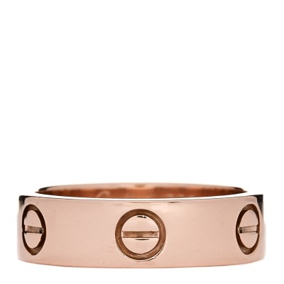 18K Pink Gold 5.5mm LOVE Ring 53 6.5